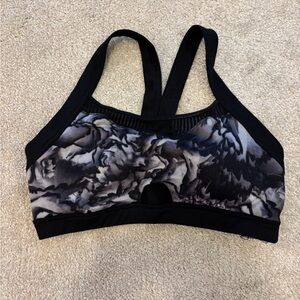 Capezio Black and Grey Dance Bra